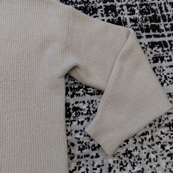 Leith Cream Knit Sweater Small | Old Money Poetcore Winter White - Picture 8 of 14